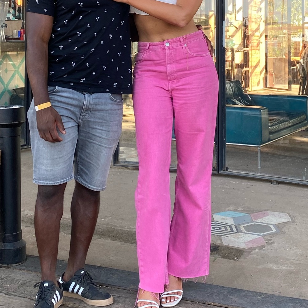 Zara Hot Pink Jeans
